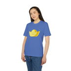 Gold Ingot T-Shirt (Minimal Yellow Sun & Boat Graphic Tee)
