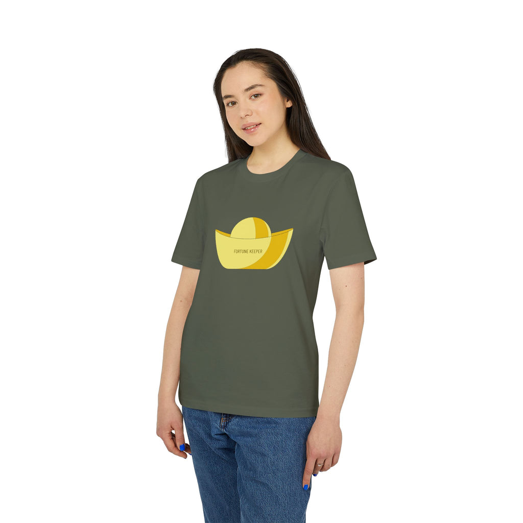 Gold Ingot T-Shirt (Minimal Yellow Sun & Boat Graphic Tee)