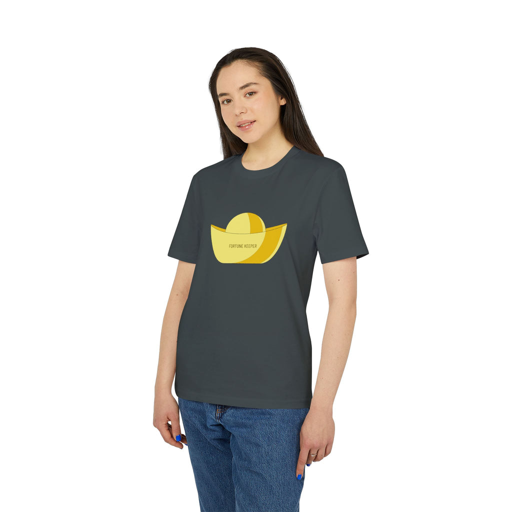 Gold Ingot T-Shirt (Minimal Yellow Sun & Boat Graphic Tee)