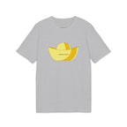Gold Ingot T-Shirt (Minimal Yellow Sun & Boat Graphic Tee)