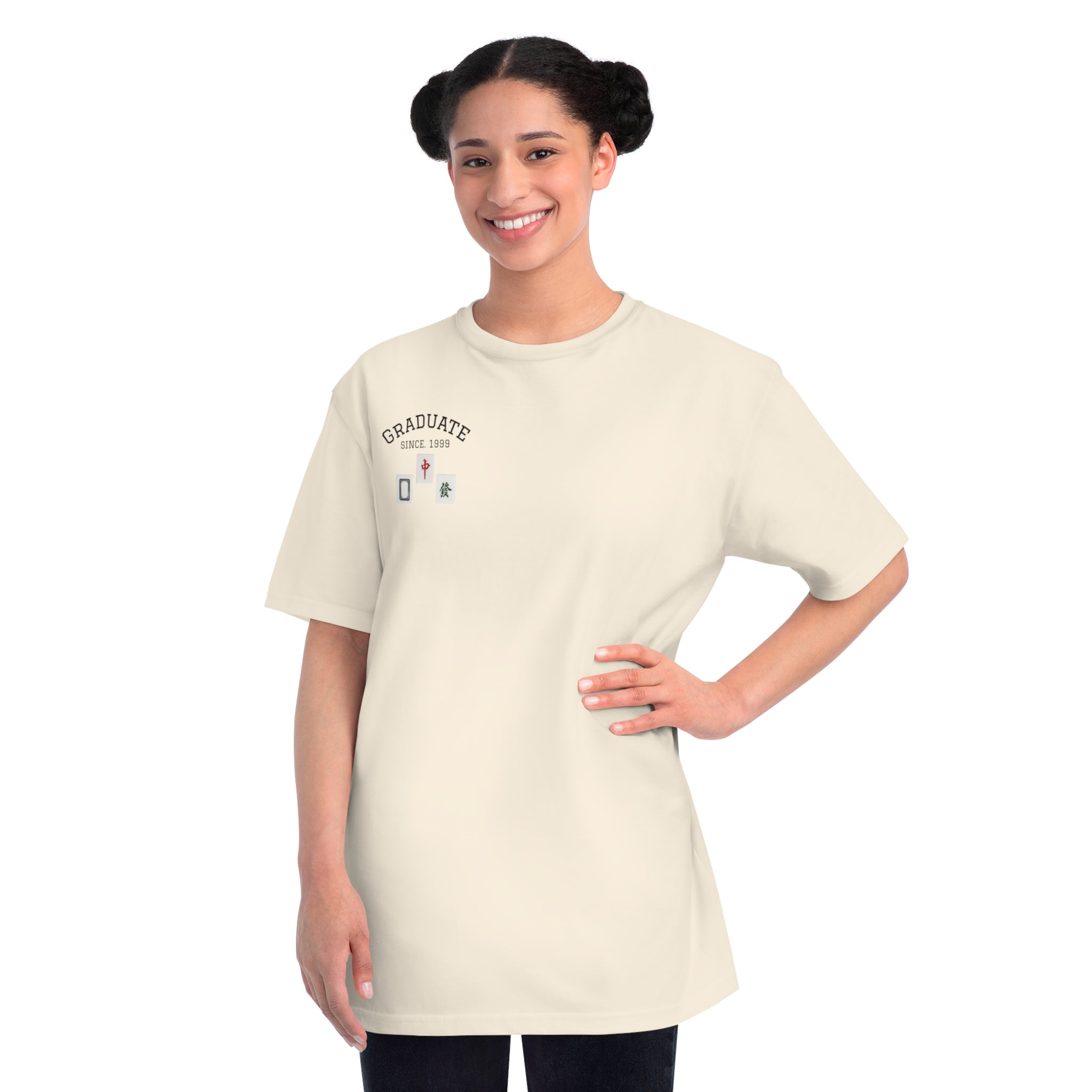 Minimalist Scrabble Tile T‑Shirt — 'Love' Chest Design