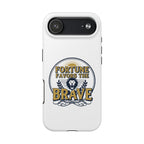 Fortune Favors the Brave Phone Case (Protective Tough Case with Lion Emblem)