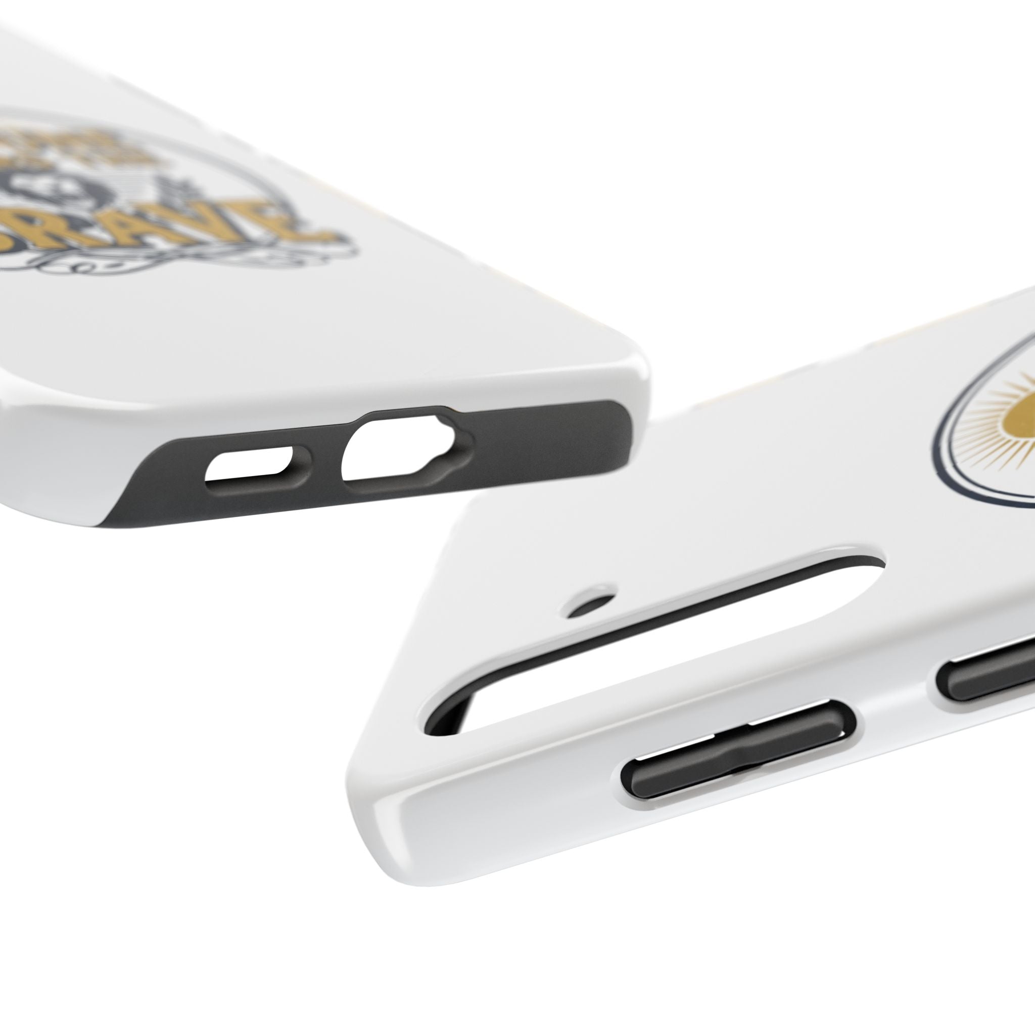 Fortune Favors the Brave Phone Case (Protective Tough Case with Lion Emblem)