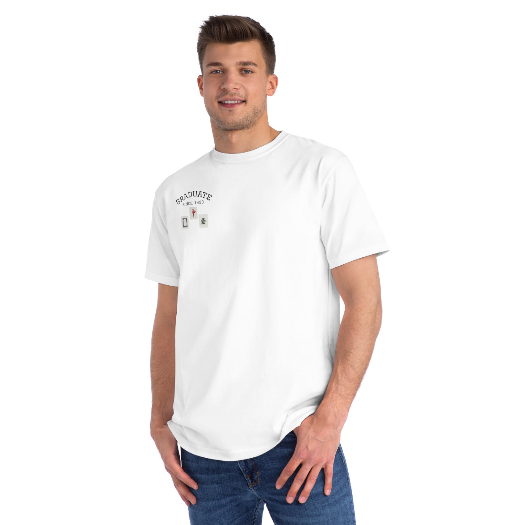 Minimalist Scrabble Tile T‑Shirt — 'Love' Chest Design