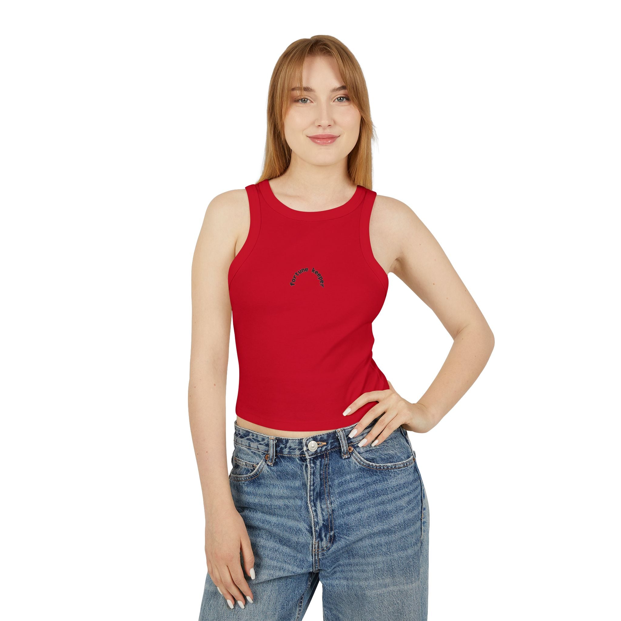 Fortune Keeper (Women's Micro Rib Racer Tank Top)