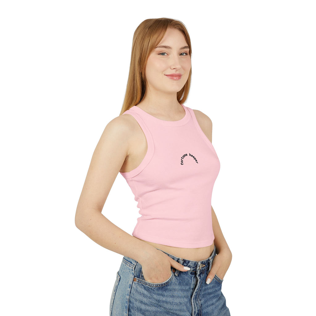Fortune Keeper (Women's Micro Rib Racer Tank Top)