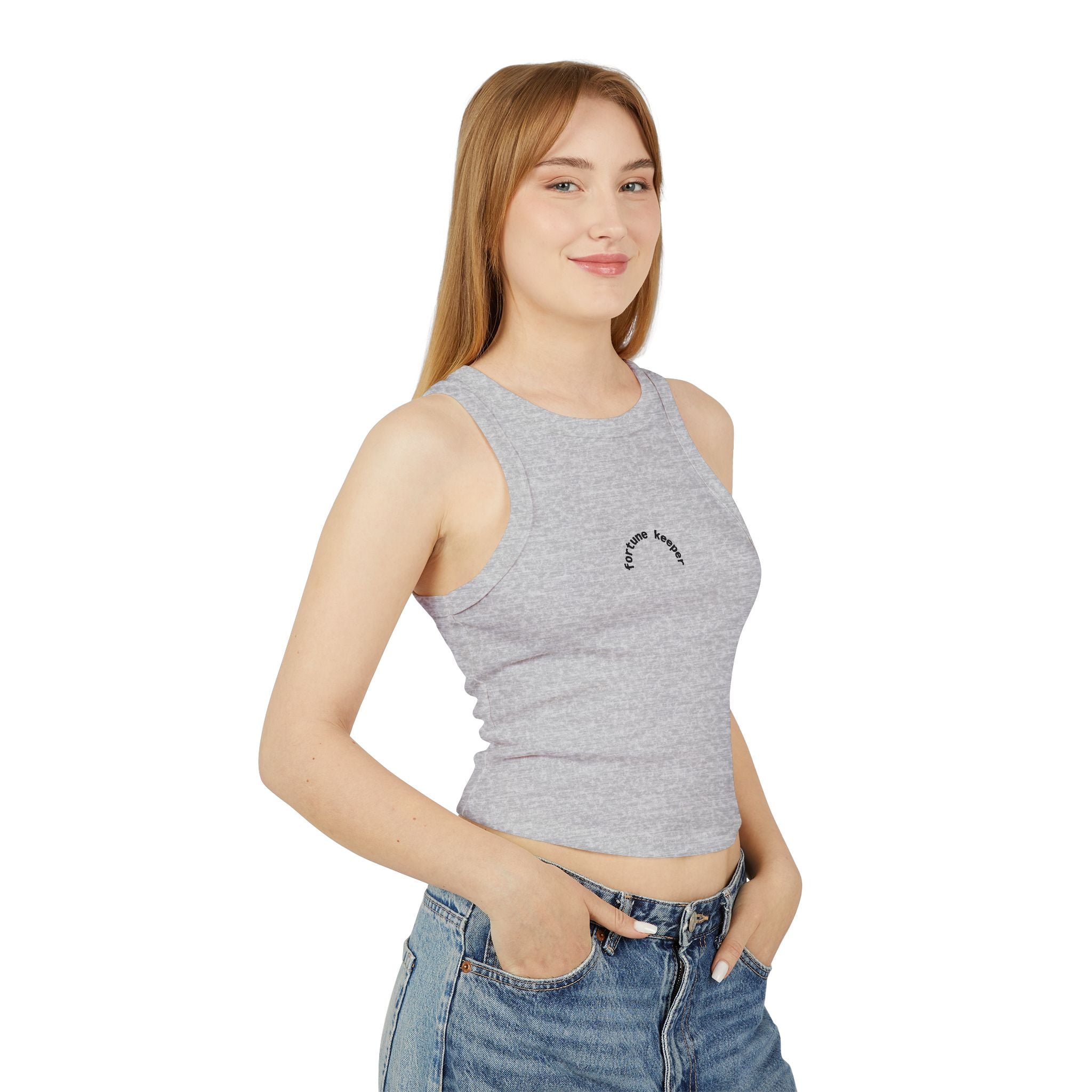 Fortune Keeper (Women's Micro Rib Racer Tank Top)